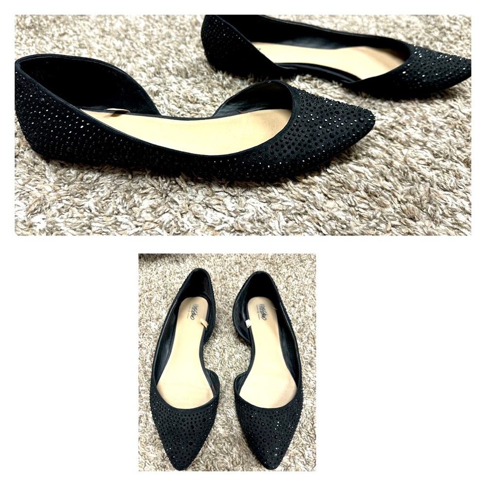 Sparkly Black flats
